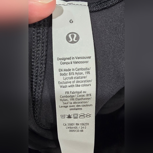 Lululemon Nulu Slim Fit High Waisted Midi Skirt Size 6 - Picture 8 of 11